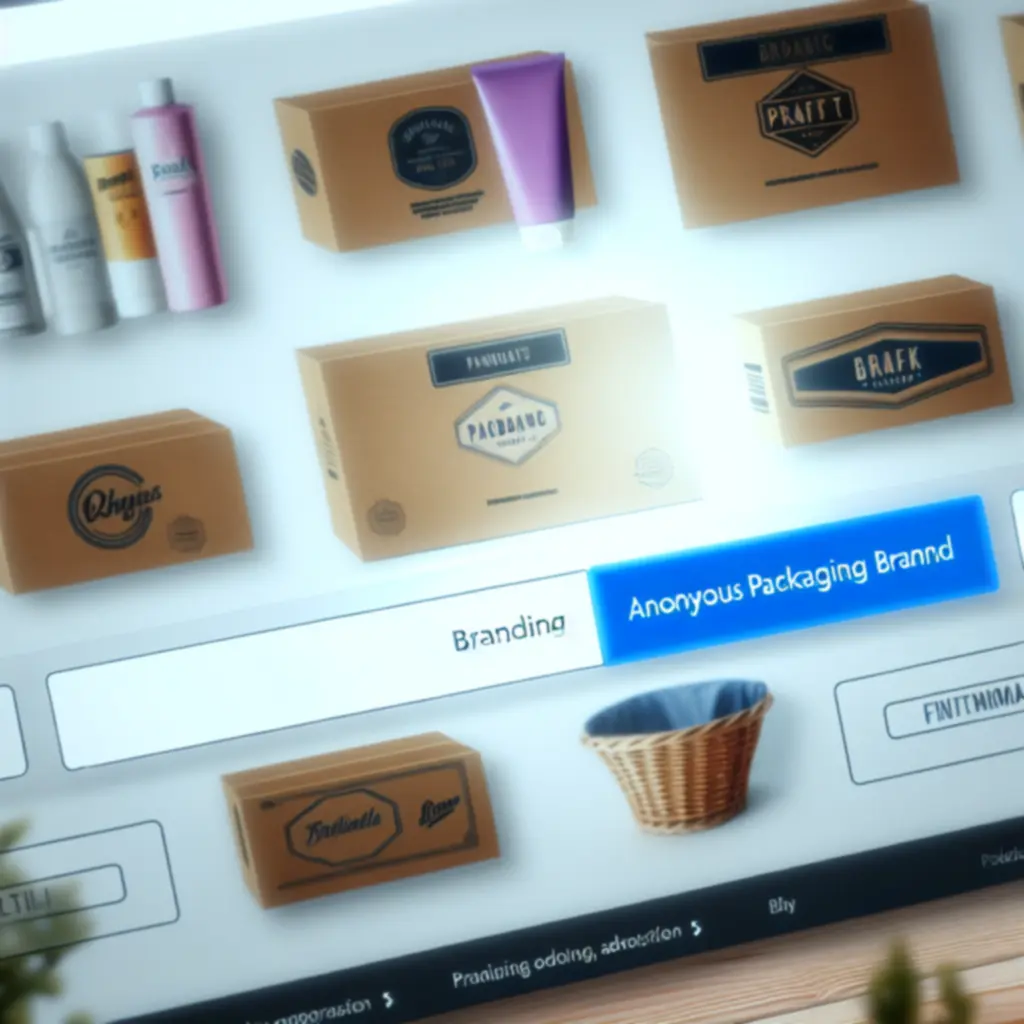 Voorbeeld van merkfilters voor zakelijke verpakkingsoplossingen op Packverto